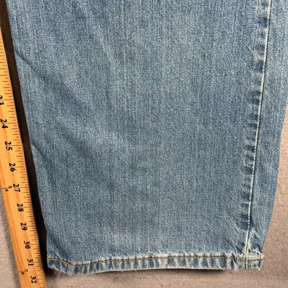 Levis 529 Low Rise Straight Jeans Mens 36x31 Light Wash Blue Denim 100% Cotton